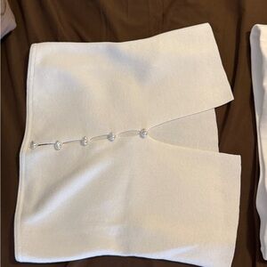 Wild Fable White Knit Fabric